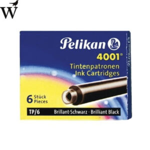 Inktpatroon Pelikan 4001 zwart 6 stuk per pak