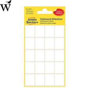 Etiket Avery Zweckform 3043 22x18mm wit 120stuks