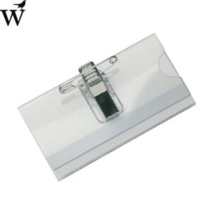 Badge Europel met clip en speld 90x60mm doos à 24