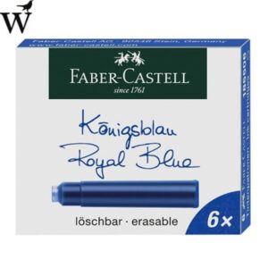 Inktpatronen Faber-Castell blauw doosje a 6 stuks