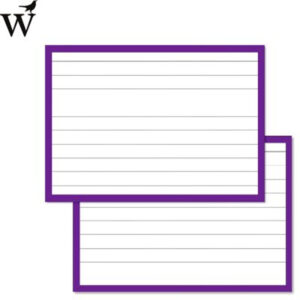 Flashcards paars gelinieerd A7 Wolfslag