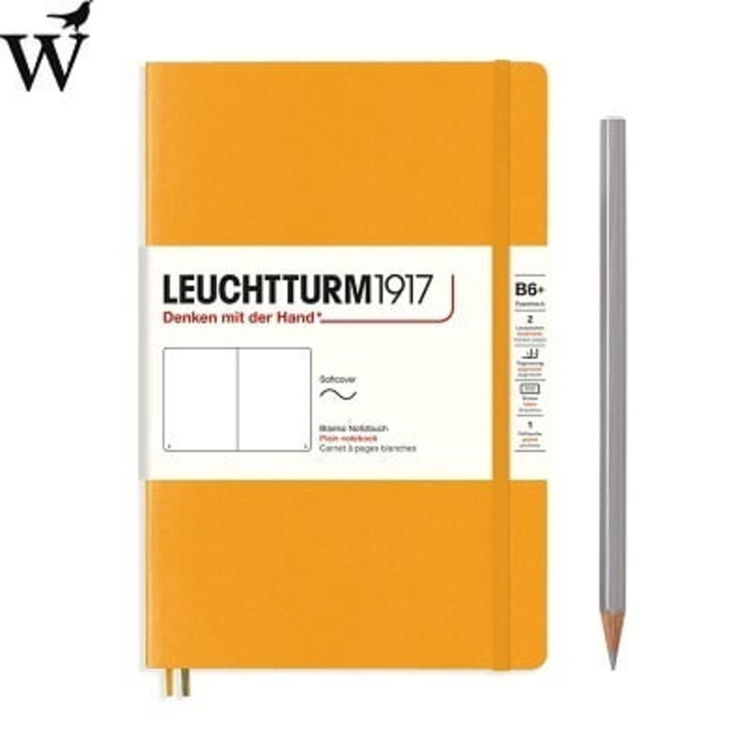 Notitieboek Leuchtturm Softcover B6+ rising sun plain