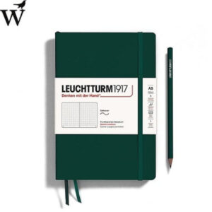 Notitieboek Leuchtturm Med Forest Green dotted soft cover A5