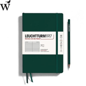 Notitieboek Leuchtturm Med Forest Green ruled soft cover A5