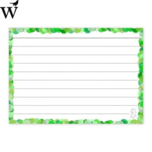Flashcards confettispecial groen gelinieerd A7 Wolfslag
