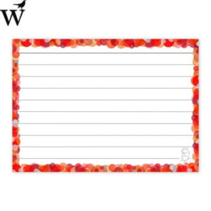 Flashcards confettispecial rood gelinieerd A7 Wolfslag