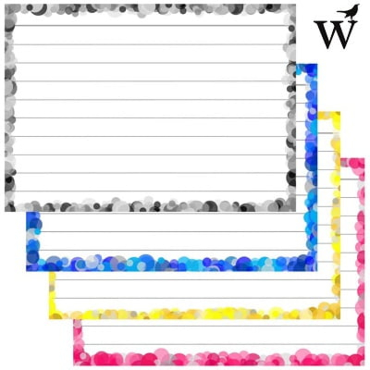 Flashcards confettispecial lila gelinieerd A7 Wolfslag - Afbeelding 2