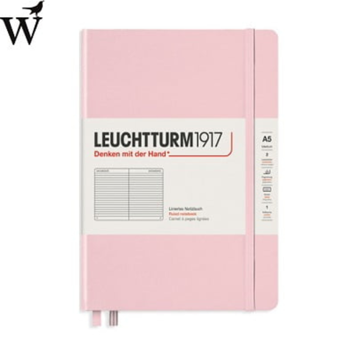 Notitieboek Leuchtturm med MC powder ruled hard cover A5
