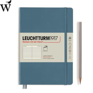 Notitieboek Leuchtturm Medium Stone Blue ruled soft cover A5