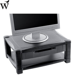 Monitorstandaard LCD 43x34cm zwart Huismerk