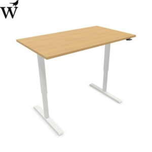 Happy Elektrisch verstelbare Zit-sta tafel 120x80cm - Wit