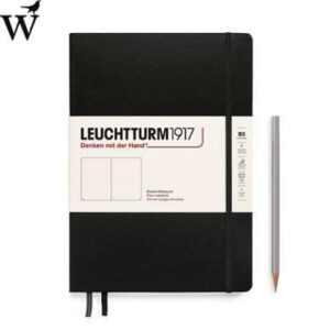 Notitieboek Leuchtturm comp. Black plain hard cover B5