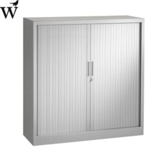 MY OFFICE ROLDEURKAST met 2 legborden Aluminium 135X120cm